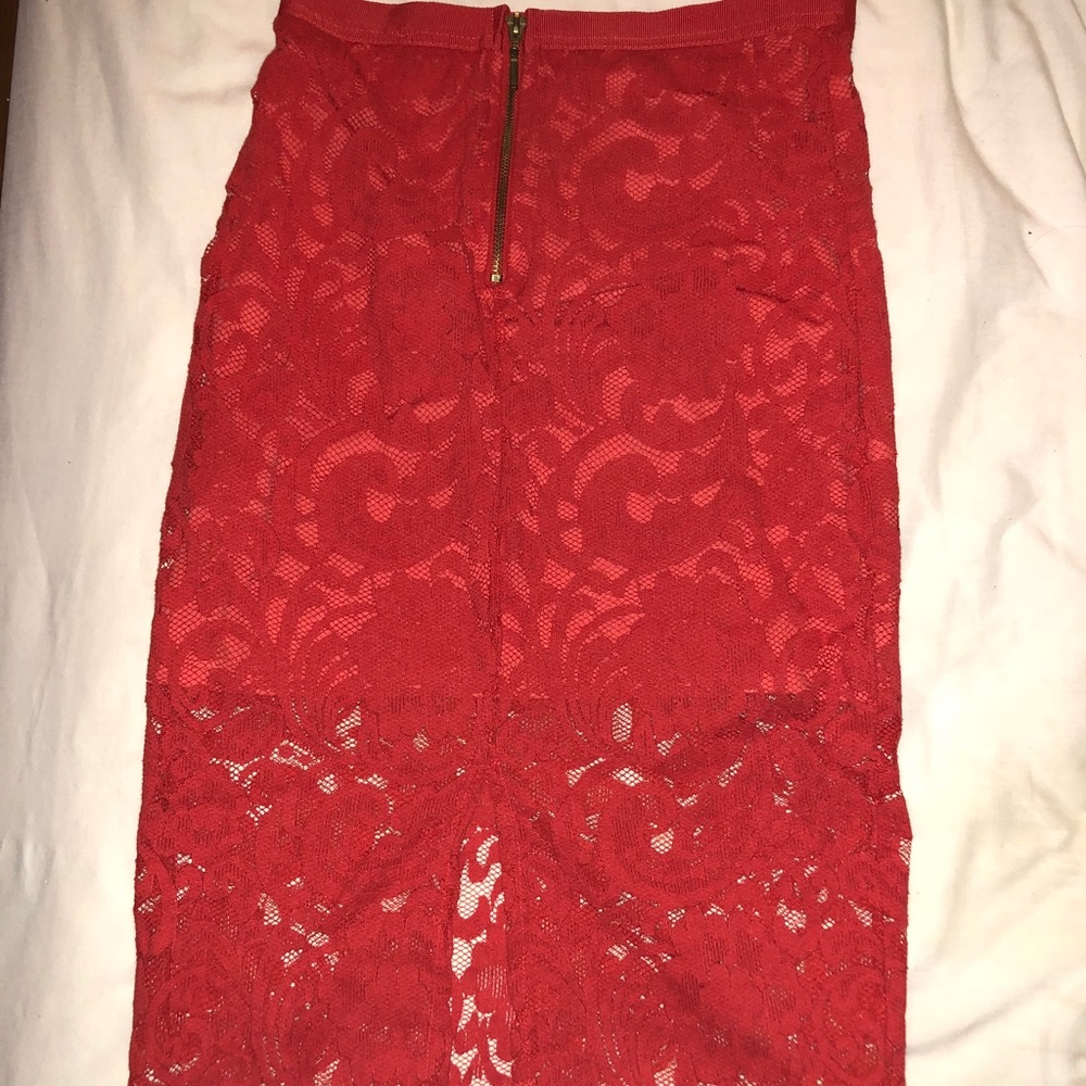 Red Lacey Skirt